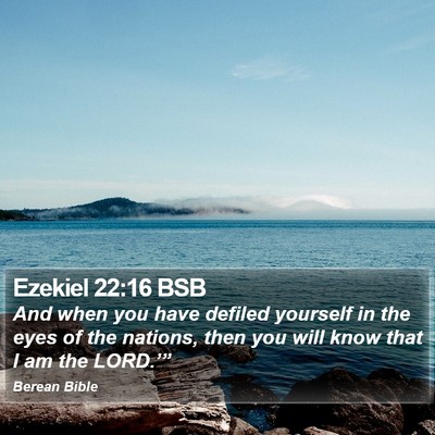 Ezekiel 22:16 BSB Bible Verse Image