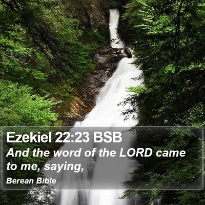 Ezekiel 22:23 BSB Bible Verse Image