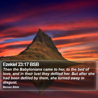Ezekiel 23:17 BSB Bible Verse Image
