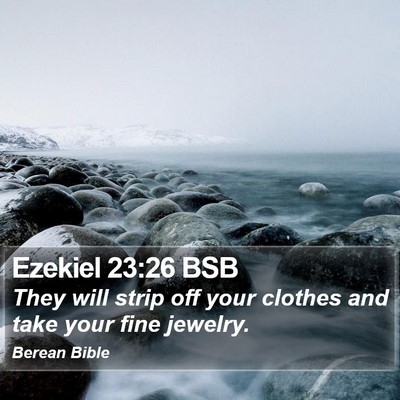 Ezekiel 23:26 BSB Bible Verse Image