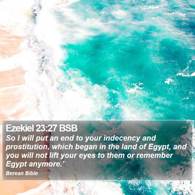 Ezekiel 23:27 BSB Bible Verse Image