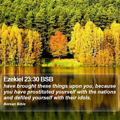 Ezekiel 23:30 BSB Bible Verse Image