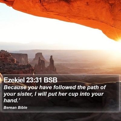 Ezekiel 23:31 BSB Bible Verse Image