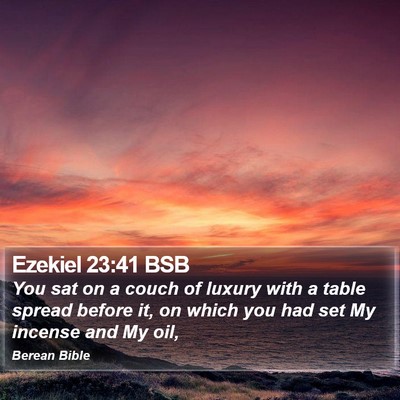 Ezekiel 23:41 BSB Bible Verse Image