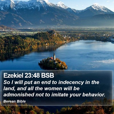 Ezekiel 23:48 BSB Bible Verse Image