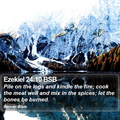 Ezekiel 24:10 BSB Bible Verse Image
