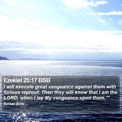 Ezekiel 25:17 BSB Bible Verse Image