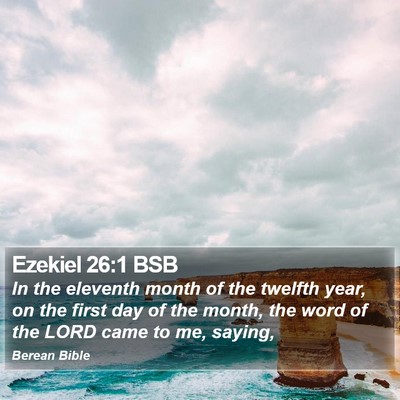 Ezekiel 26:1 BSB Bible Verse Image