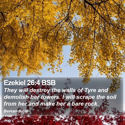 Ezekiel 26:4 BSB Bible Verse Image