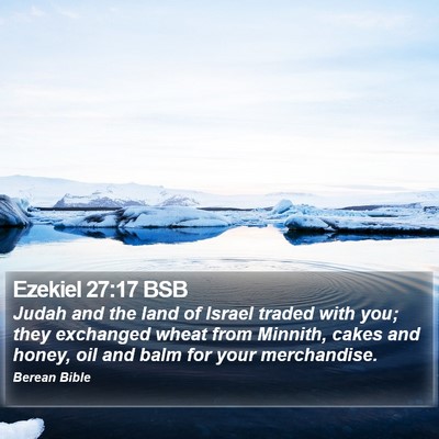 Ezekiel 27:17 BSB Bible Verse Image