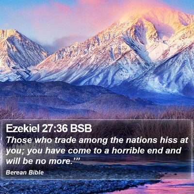 Ezekiel 27:36 BSB Bible Verse Image