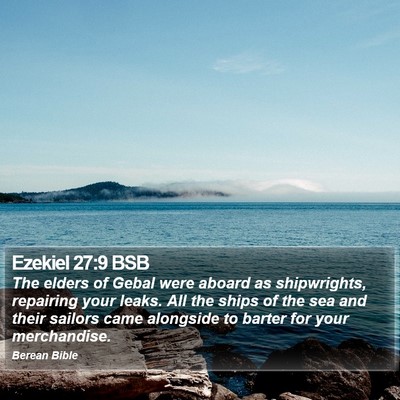 Ezekiel 27:9 BSB Bible Verse Image