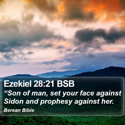 Ezekiel 28:21 BSB Bible Verse Image