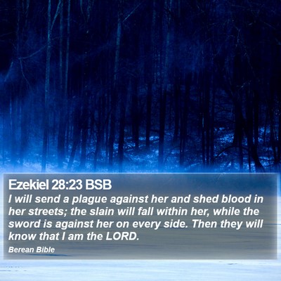 Ezekiel 28:23 BSB Bible Verse Image