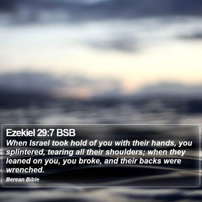 Ezekiel 29:7 BSB Bible Verse Image