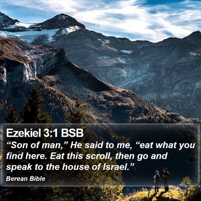 Ezekiel 3:1 BSB Bible Verse Image