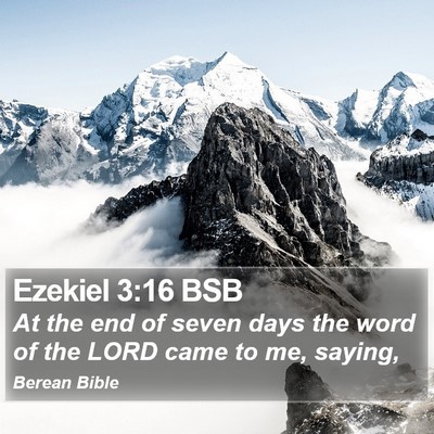 Ezekiel 3:16 BSB Bible Verse Image