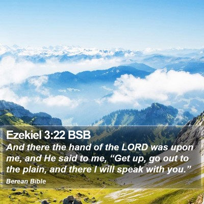 Ezekiel 3:22 BSB Bible Verse Image