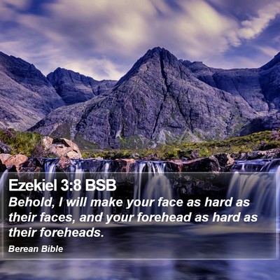 Ezekiel 3:8 BSB Bible Verse Image