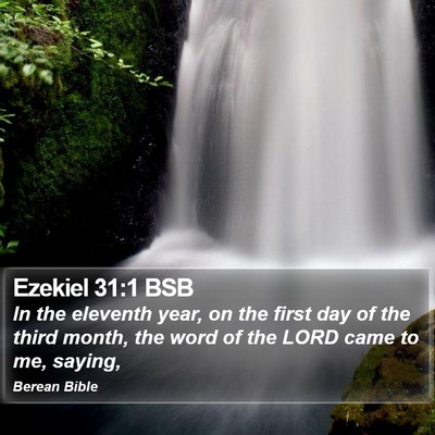 Ezekiel 31:1 BSB Bible Verse Image