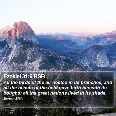 Ezekiel 31:6 BSB Bible Verse Image