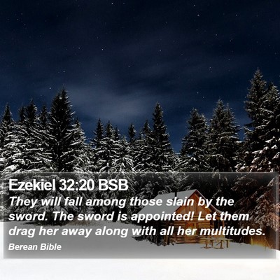 Ezekiel 32:20 BSB Bible Verse Image