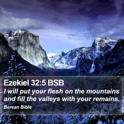 Ezekiel 32:5 BSB Bible Verse Image