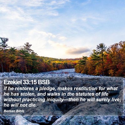 Ezekiel 33:15 BSB Bible Verse Image
