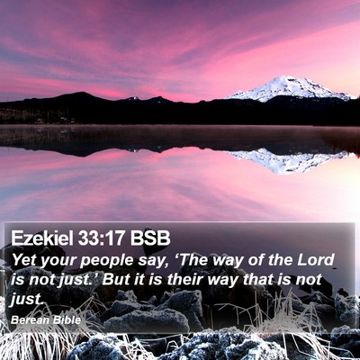 Ezekiel 33:17 BSB Bible Verse Image