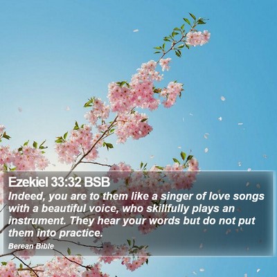 Ezekiel 33:32 BSB Bible Verse Image