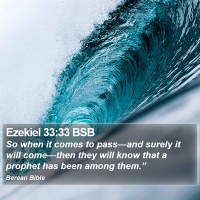 Ezekiel 33:33 BSB Bible Verse Image