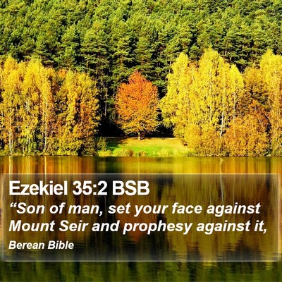 Ezekiel 35:2 BSB Bible Verse Image