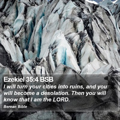 Ezekiel 35:4 BSB Bible Verse Image