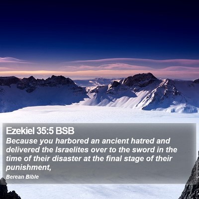 Ezekiel 35:5 BSB Bible Verse Image