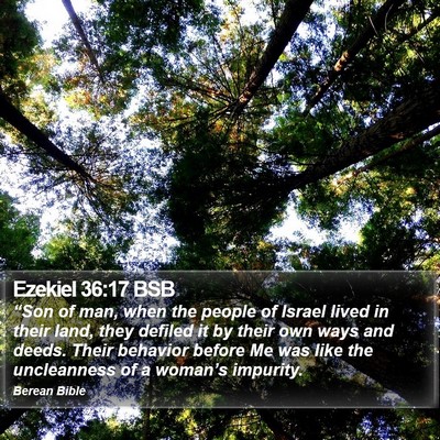 Ezekiel 36:17 BSB Bible Verse Image