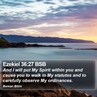Ezekiel 36:27 BSB Bible Verse Image