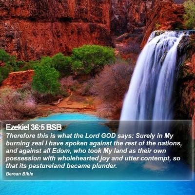 Ezekiel 36:5 BSB Bible Verse Image