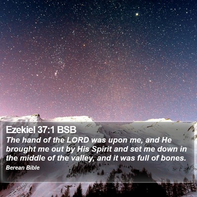 Ezekiel 37:1 BSB Bible Verse Image