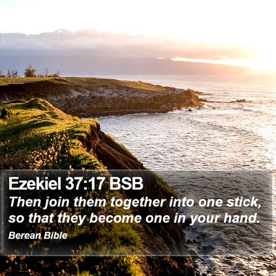 Ezekiel 37:17 BSB Bible Verse Image