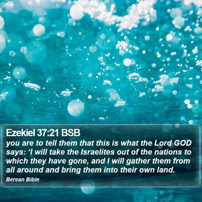 Ezekiel 37:21 BSB Bible Verse Image