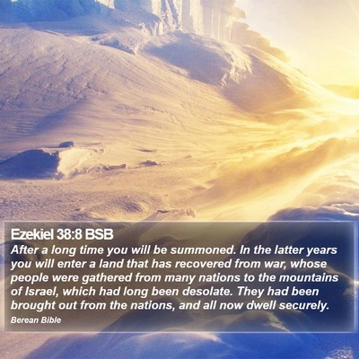 Ezekiel 38:8 BSB Bible Verse Image