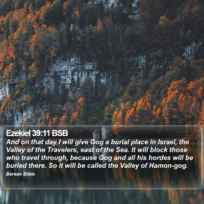 Ezekiel 39:11 BSB Bible Verse Image