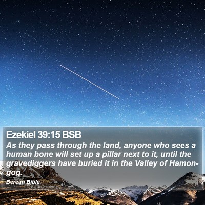Ezekiel 39:15 BSB Bible Verse Image
