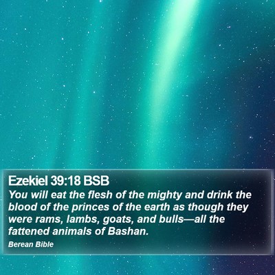 Ezekiel 39:18 BSB Bible Verse Image