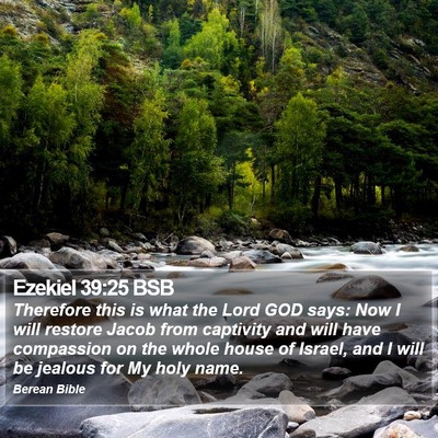 Ezekiel 39:25 BSB Bible Verse Image