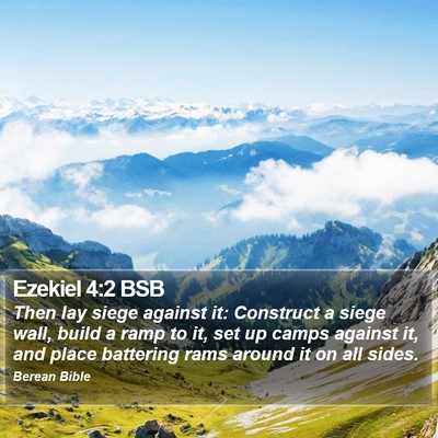 Ezekiel 4:2 BSB Bible Verse Image