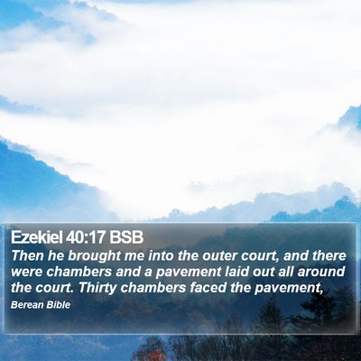 Ezekiel 40:17 BSB Bible Verse Image