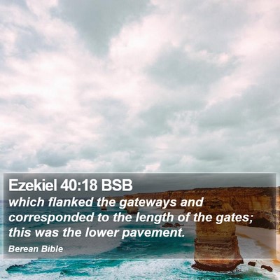 Ezekiel 40:18 BSB Bible Verse Image