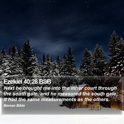 Ezekiel 40:28 BSB Bible Verse Image
