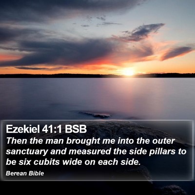 Ezekiel 41:1 BSB Bible Verse Image